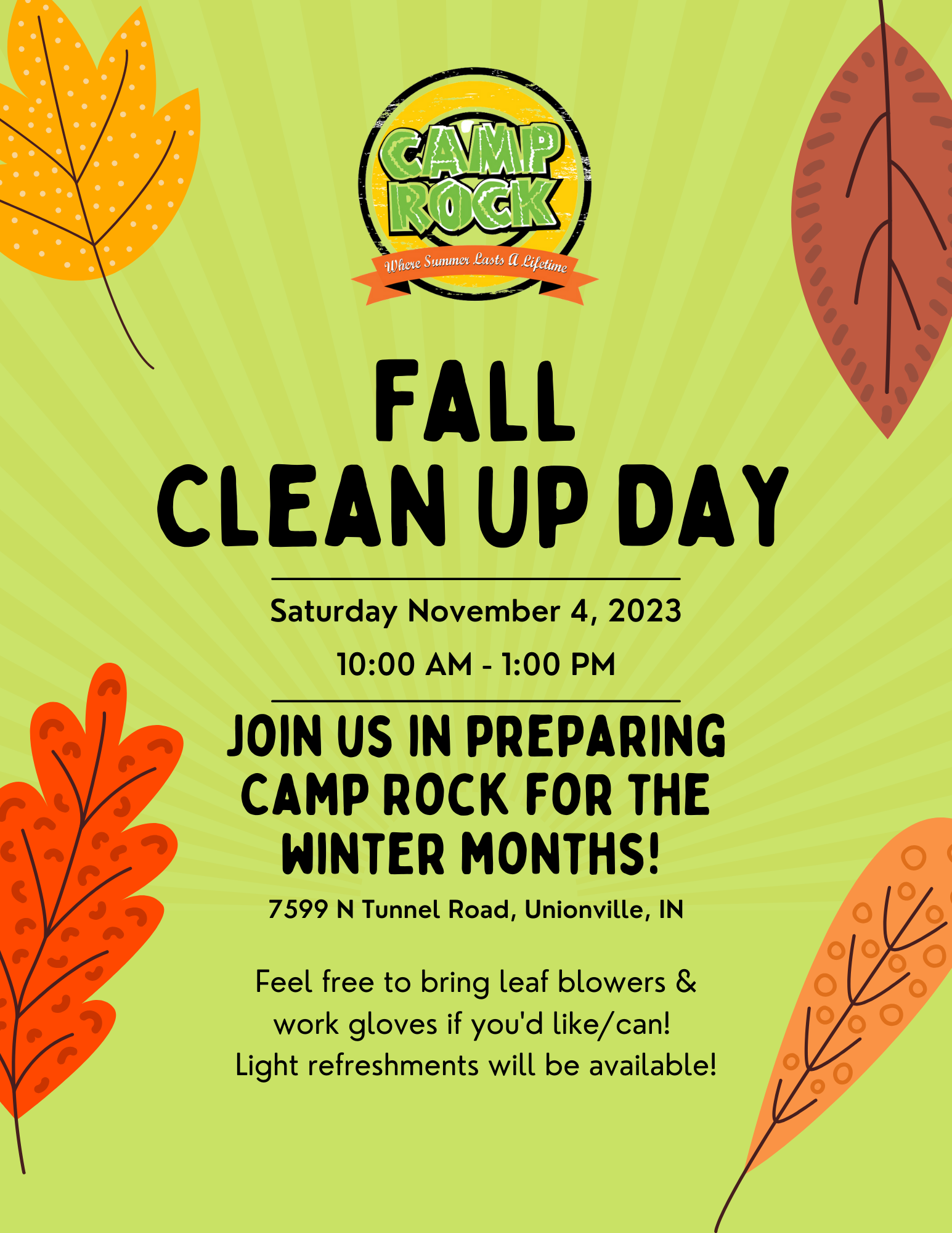 CR23 Fall Clean Up day