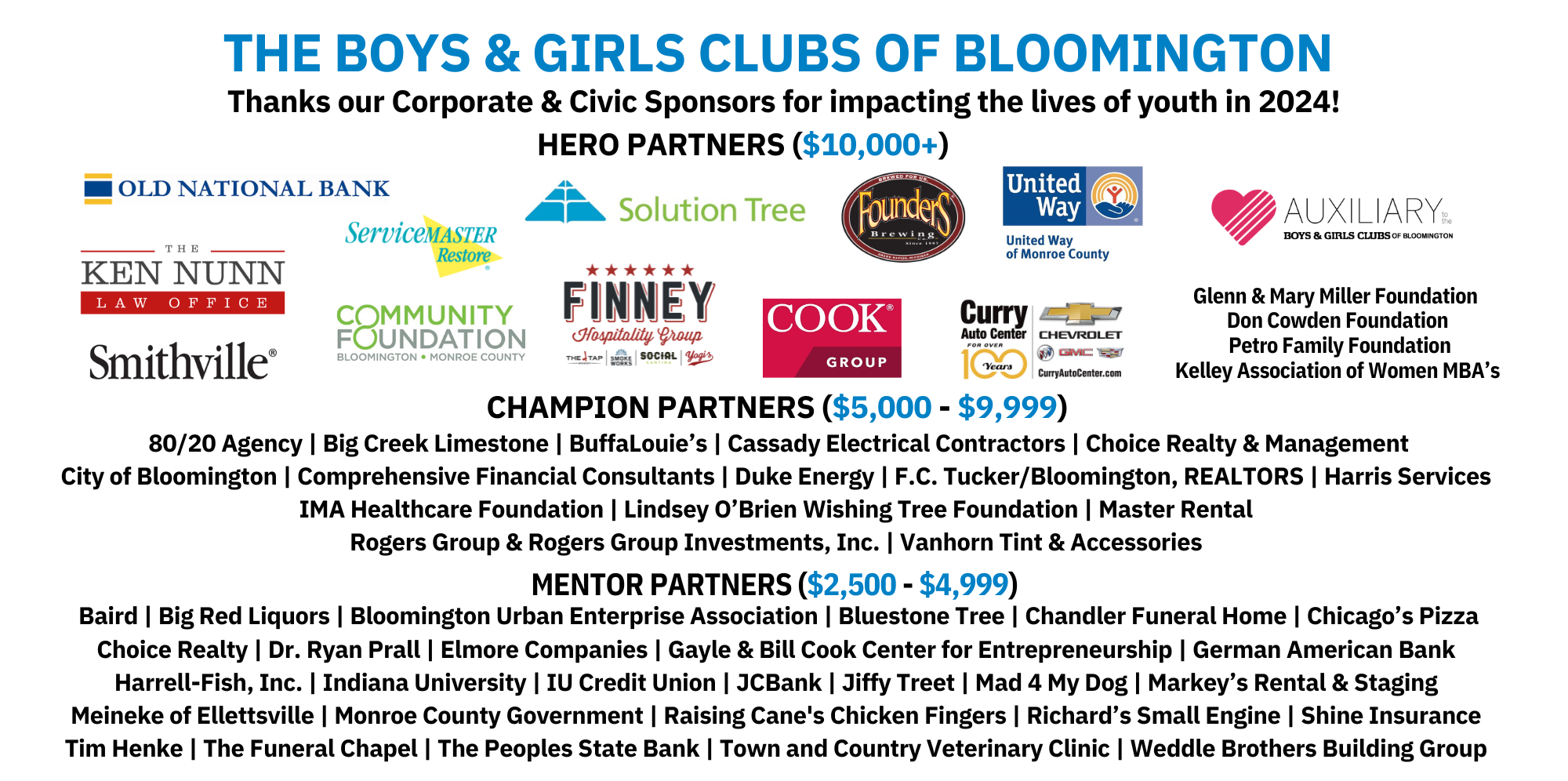 BGCB24 Corporate & Civic Sponsors